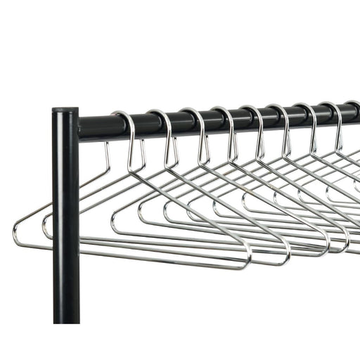 Chrome Plated Captive Steel Hangers (50 Pack) Commercial Hangers