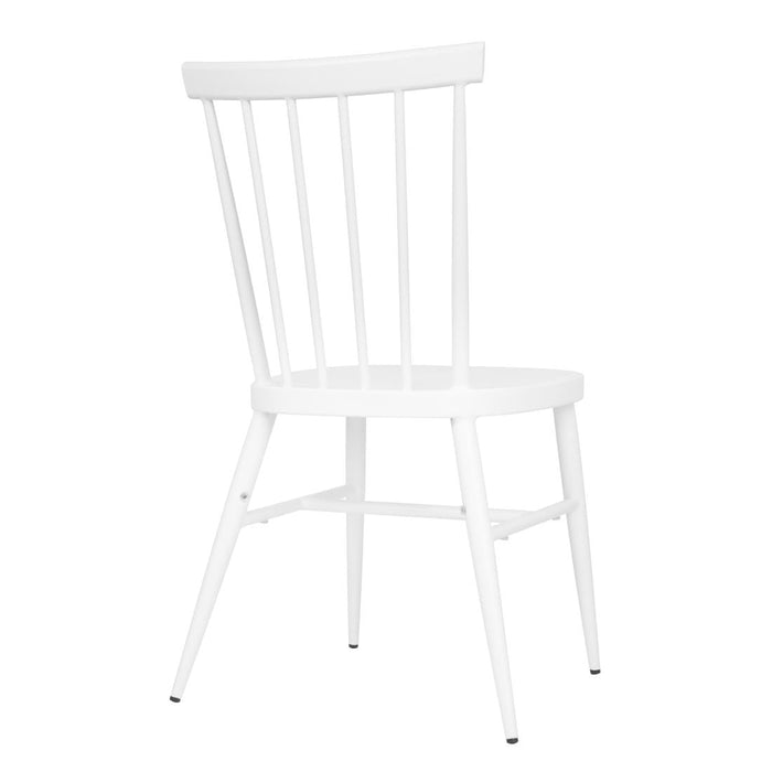 Bolero Windsor Aluminium White Chairs White (4 Pack) Bolero