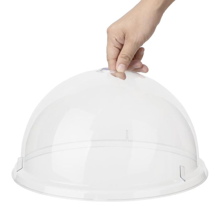 Olympia Kristallon Polycarbonate Domed Plate Cover Round 300mm Olympia