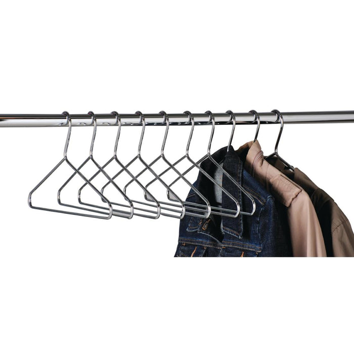 Chrome Plated Steel Hangers (50 Pack) Commercial Hangers