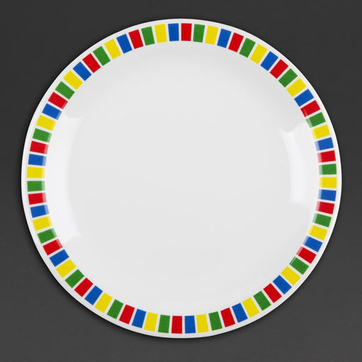 Olympia Kristallon Fairground Melamine Side Plates 160mm (12 Pack) Olympia