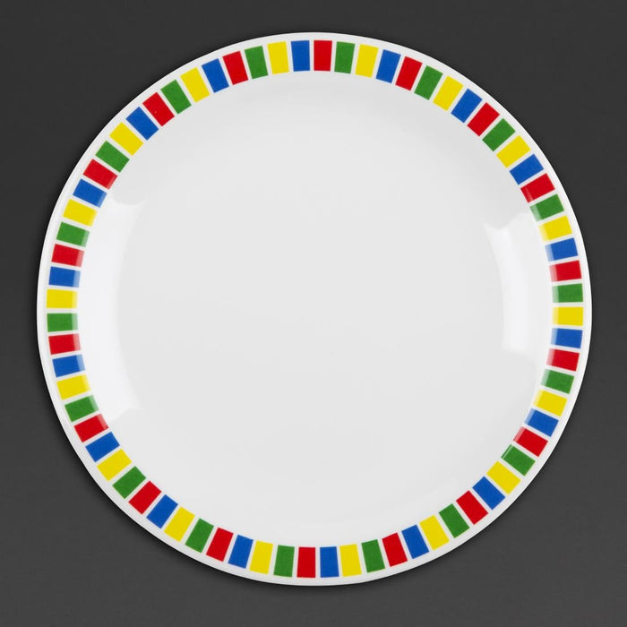 Olympia Kristallon Fairground Melamine Side Plates 160mm (12 Pack) Olympia