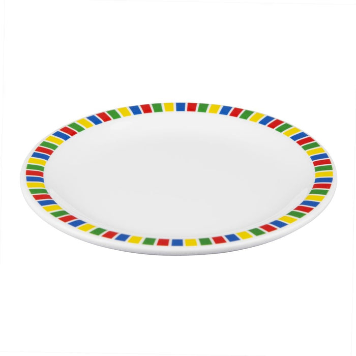 Olympia Kristallon Fairground Melamine Side Plates 160mm (12 Pack) Olympia