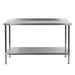 Vogue Stainless Wall Table with Upstand 1800mm Vogue