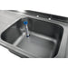 Vogue Fully Assembled Stainless Steel Sink Left Hand Drainer 1200mm Vogue