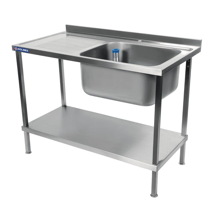 Vogue Fully Assembled Stainless Steel Sink Left Hand Drainer 1000mm Vogue