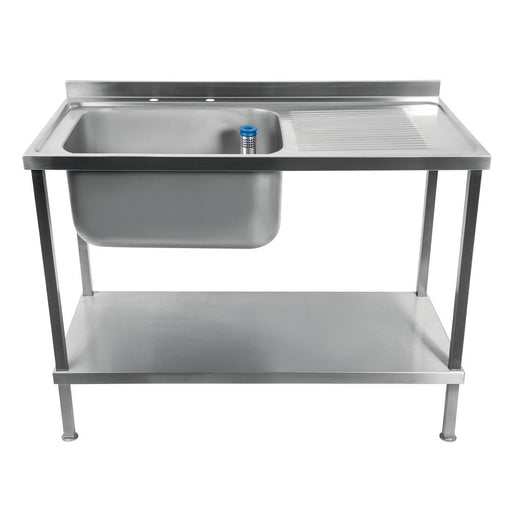 Vogue Fully Assembled Stainless Steel Sink Right Hand Drainer 1500mm Vogue