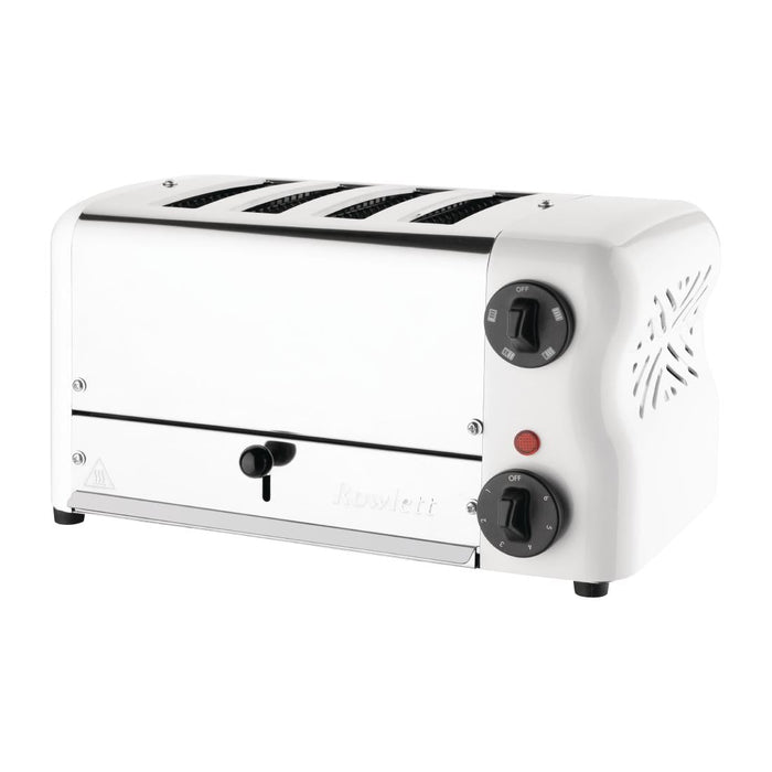 Rowlett Esprit 4 Slot Toaster White w/2x Additional Elements & Sandwich Cage Rowlett