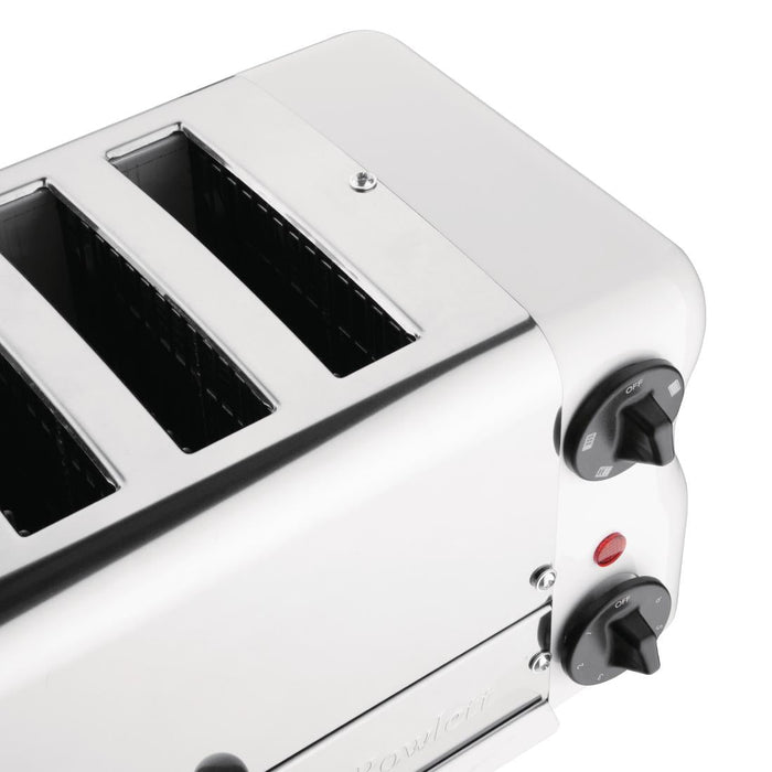 Rowlett Esprit 4 Slot Toaster White w/2x Additional Elements & Sandwich Cage Rowlett