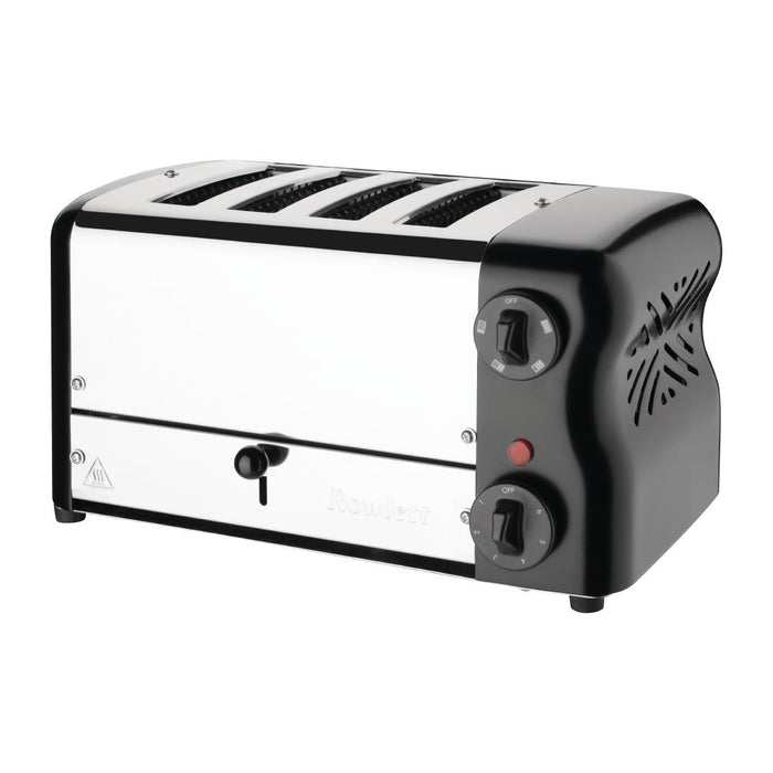 Rowlett Esprit 4 Slot Toaster Jet Black w/2x Additional Elements & Sandwich Cage Rowlett