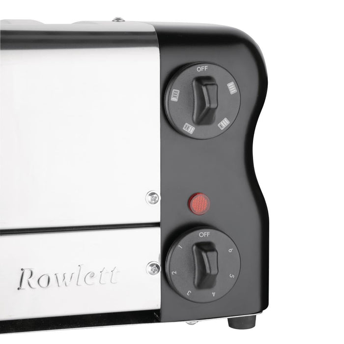 Rowlett Esprit 4 Slot Toaster Jet Black w/2x Additional Elements & Sandwich Cage Rowlett