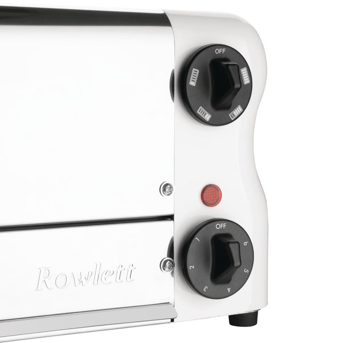 Rowlett Esprit Toaster White 6 Slot w/2x Additional Elements & Sandwich Cage Rowlett