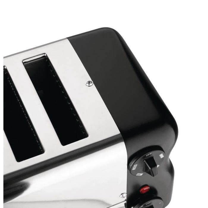 Rowlett Esprit 6 Slot Toaster Jet Black w/2x Additional Elements & Sandwich Cage Rowlett
