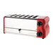 Rowlett Esprit 6 Slot Toaster Traffic Red w/2x Additional Elements & Sandwich Cage Rowlett