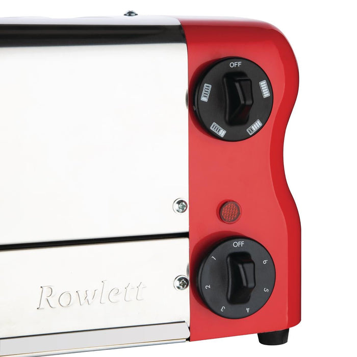 Rowlett Esprit 6 Slot Toaster Traffic Red w/2x Additional Elements & Sandwich Cage Rowlett
