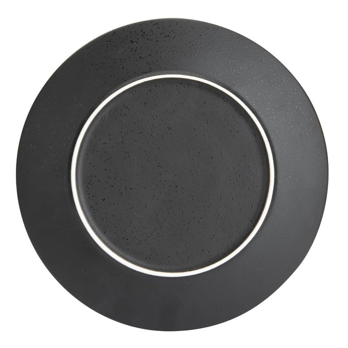 Olympia Fusion Round Black Coupe Plates 203mm (6 Pack) Olympia