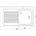 Vogue Fully Assembled Stainless Steel Sink Left Hand Drainer 1500mm Vogue