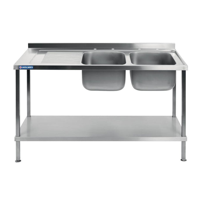 Vogue Fully Assembled Stainless Steel Sink Left Hand Drainer 1800mm Vogue