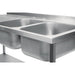 Vogue Fully Assembled Stainless Steel Sink Left Hand Drainer 1500mm Vogue