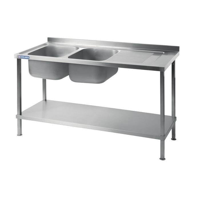 Vogue Fully Assembled Stainless Steel Sink Right Hand Drainer 1800mm Vogue