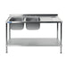 Vogue Fully Assembled Stainless Steel Sink Right Hand Drainer 1500mm Vogue