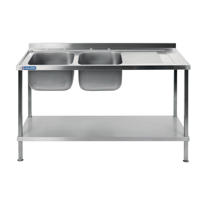 Vogue Fully Assembled Stainless Steel Sink Right Hand Drainer 1800mm Vogue