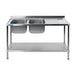 Vogue Fully Assembled Stainless Steel Sink Right Hand Drainer 1800mm Vogue