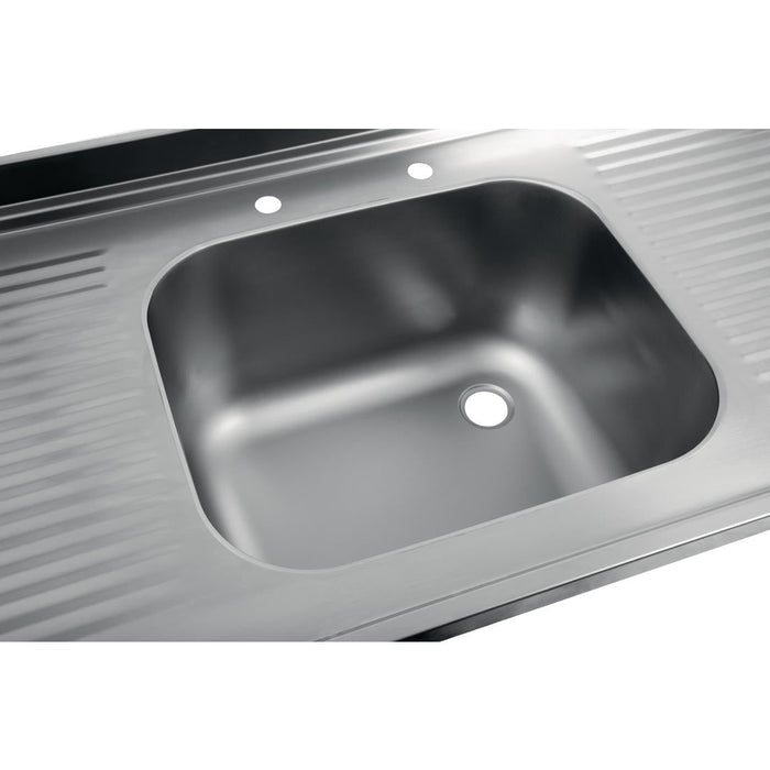 Vogue Stainless Steel Sink Double Drainer 1800mm Vogue