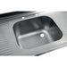 Vogue Stainless Steel Sink Double Drainer 1800mm Vogue