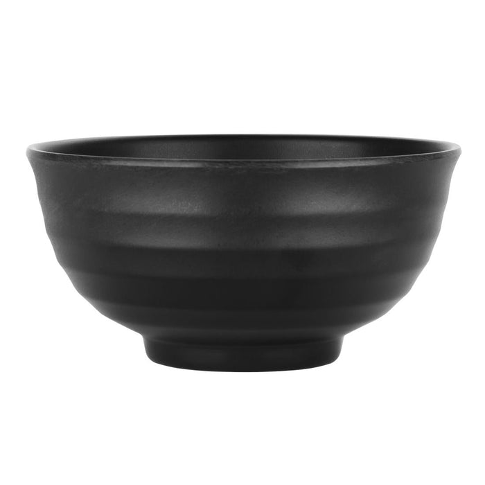 Olympia Kristallon Fusion Melamine Rice Bowls Black 120mm (6 Pack) Olympia