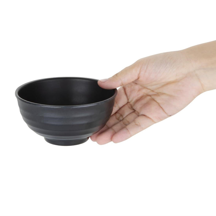 Olympia Kristallon Fusion Melamine Rice Bowls Black 120mm (6 Pack) Olympia