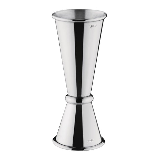 Olympia Banded Jigger Chrome 25ml/50ml Olympia