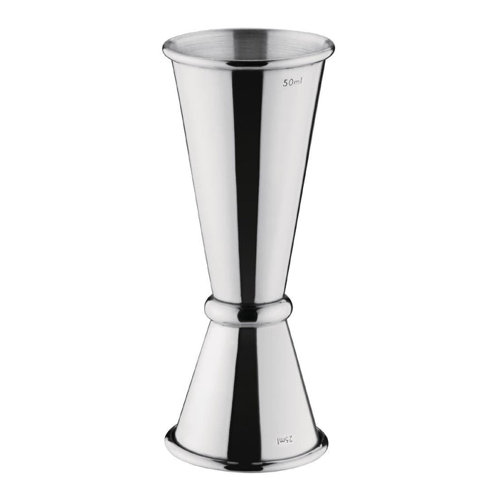 Olympia Banded Jigger Chrome 25ml/50ml Olympia