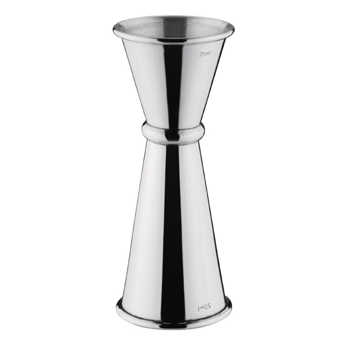25ml and 50ml measure. Stainless Steel 