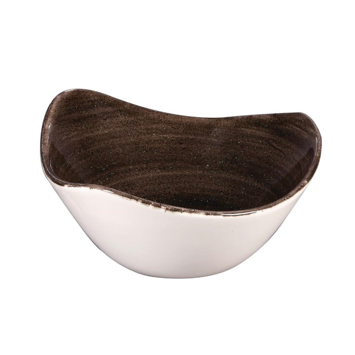 Churchill Stonecast Patina Triangular Bowls Black 153mm (12 Pack) Churchill