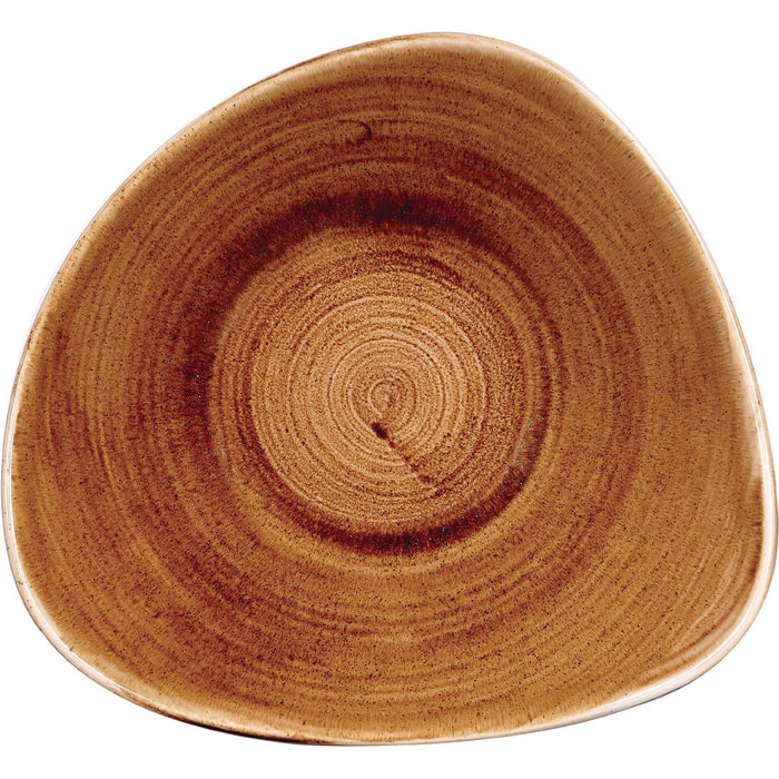 Churchill Stonecast Patina Triangular Bowls Vintage Copper 235mm (12 Pack) Churchill