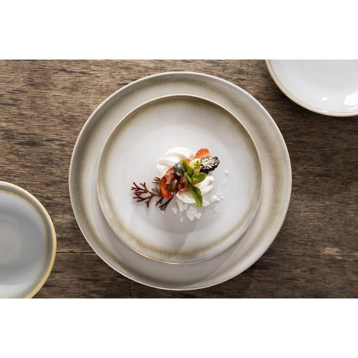 Olympia Birch Taupe Coupe Plates 205mm (6 Pack) Olympia