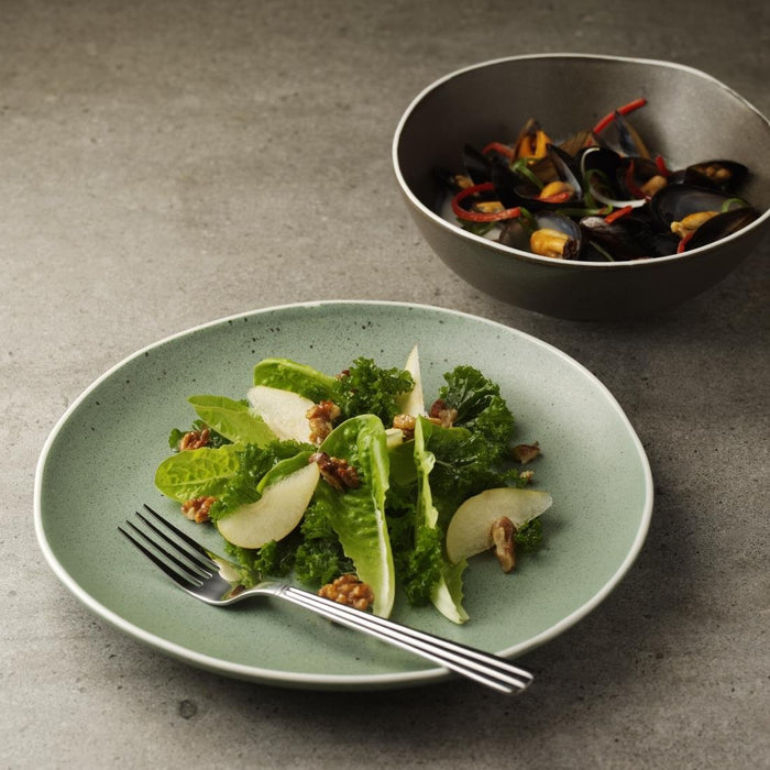 Olympia Chia Deep Bowls Charcoal 210mm (6 Pack) Olympia