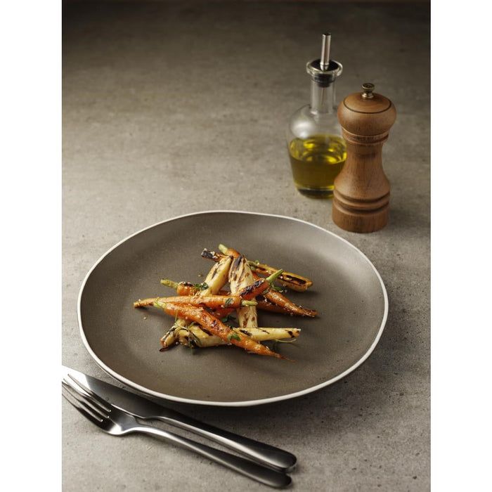 Olympia Chia Plates Charcoal 270mm (6 Pack) Olympia