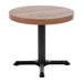 Bolero Pre-Drilled Round Table Top Urban Dark 600mm Bolero