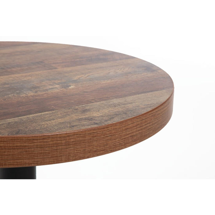 Bolero Pre-Drilled Round Table Top Urban Dark 600mm Bolero