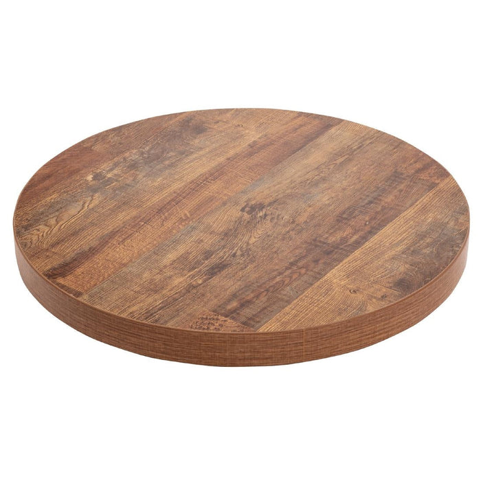 Bolero Pre-Drilled Round Table Top Urban Dark 600mm Bolero