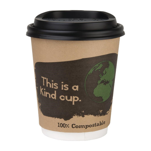 Fiesta Compostable Lids for 8oz Hot Cups (1000 Pack) Fiesta Compostable