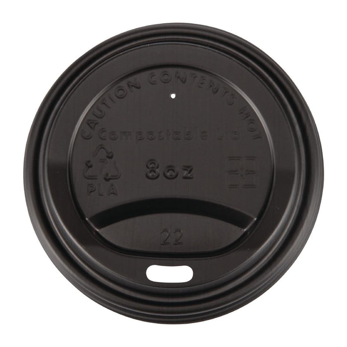 Fiesta Compostable Lids for 8oz Hot Cups (50 Pack) Fiesta Compostable