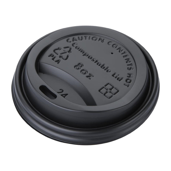 Fiesta Compostable Lids for 8oz Hot Cups (50 Pack) Fiesta Compostable