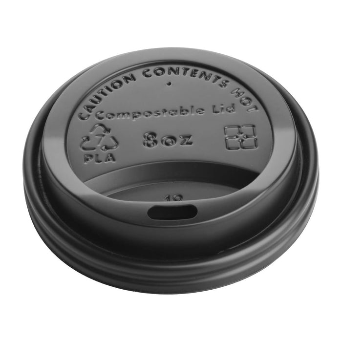 Fiesta Compostable Lids for 8oz Hot Cups (50 Pack) Fiesta Compostable