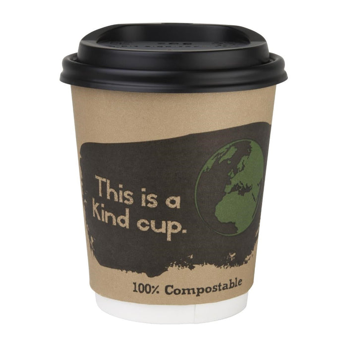 Fiesta Compostable Lids for 8oz Hot Cups (50 Pack) Fiesta Compostable