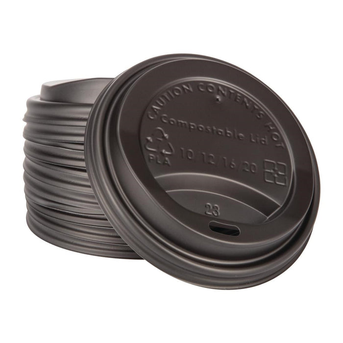 Fiesta Compostable Coffee Cup Lids 340ml / 12oz (1000 Pack) Fiesta Compostable