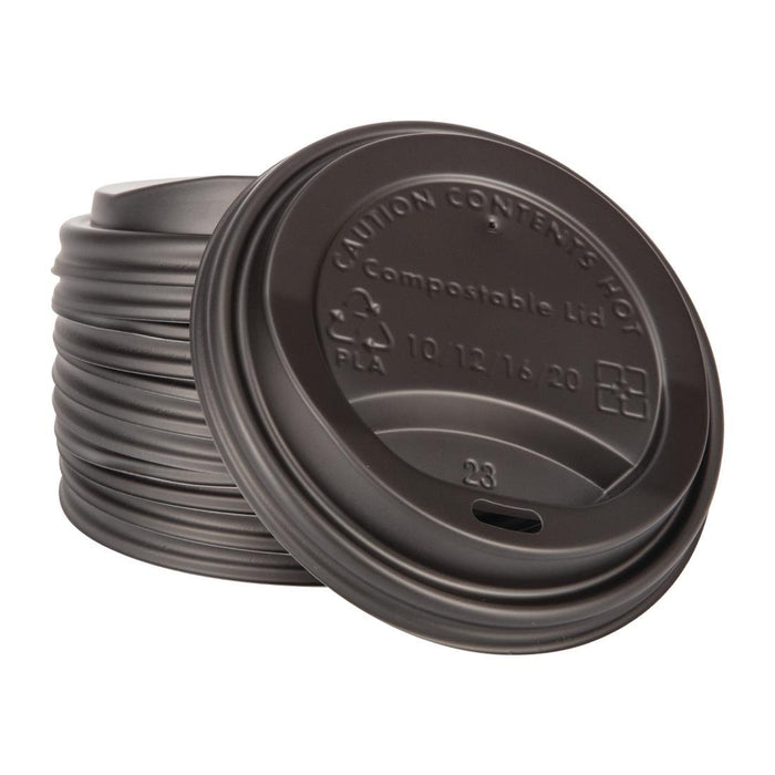Fiesta Compostable Coffee Cup Lids 340ml / 12oz (50 Pack) Fiesta Compostable