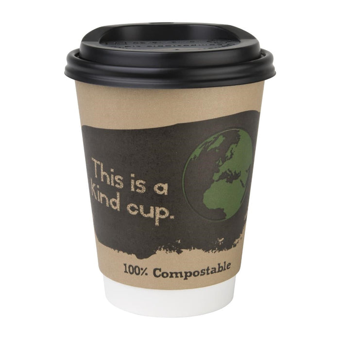 Fiesta Compostable Coffee Cup Lids 340ml / 12oz (50 Pack) Fiesta Compostable